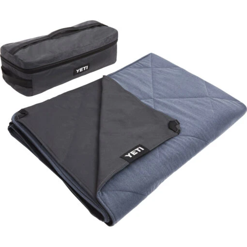 Yeti Lowlands Blanket -Outdoor Gear Shop 190245 Lowlands Dealer Studio Photography Blue on Outside Folded with Bag 2400x2400 1