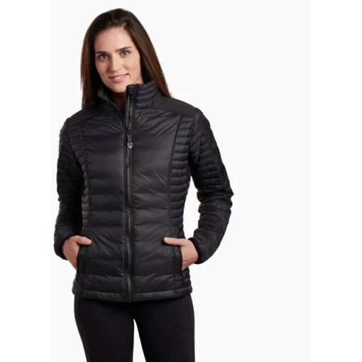 KUHL Women's Spyfire Jacket -Outdoor Gear Shop 2133 ws spyfire jacket blackout front pdp photo