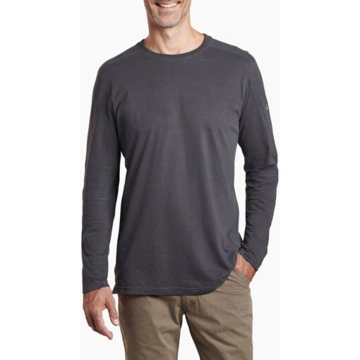 KUHL Men's Bravado Long Sleeve -Outdoor Gear Shop 7224 bravado ls carbon front