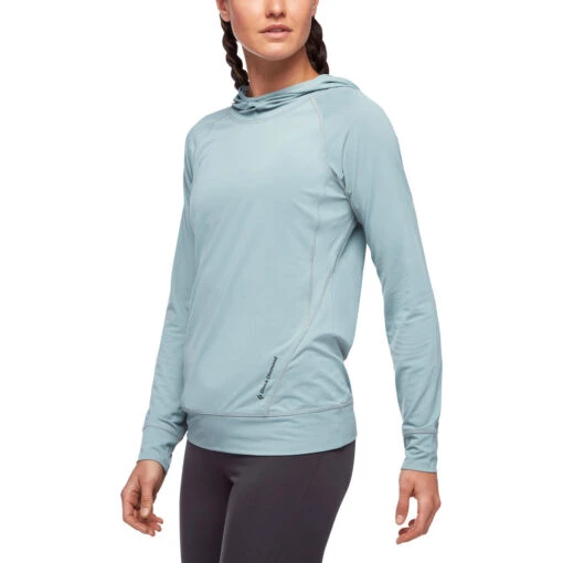 Black Diamond Women's Alpenglow Hoody -Outdoor Gear Shop 752080 4006 W ALPENGLOW HOODY BLUE ASH 01