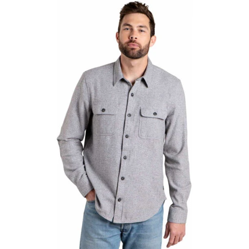 Men's Ranchero Long Sleeve Shirt -Outdoor Gear Shop T2241907 Smoke 1